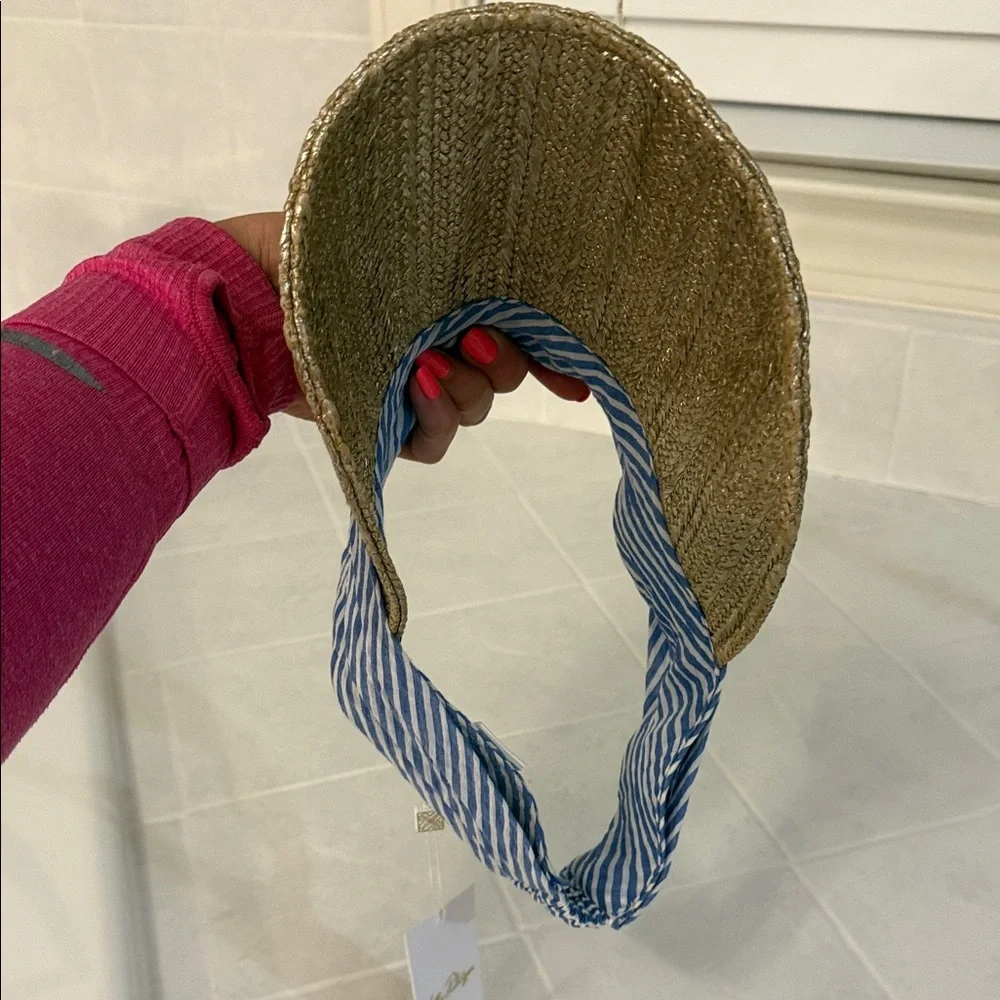 Lilly Pulitzer Gold and Blue Women's Visor - Picture 7 of 9